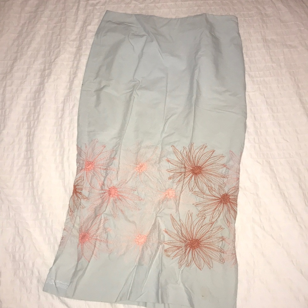 Tocca flower printed midi skirt